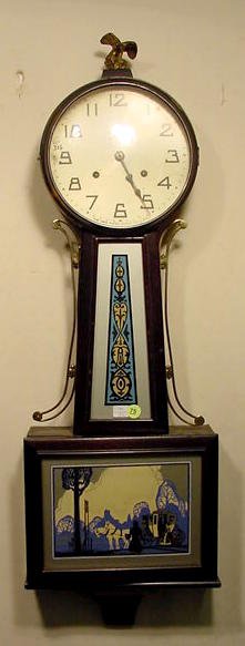 New Haven banjo clock: — Antique Clocks Price Guide