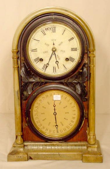 Welch Spring &amp; Co. B.B. Lewis Calendar clock: — Antique Clocks Price Guide