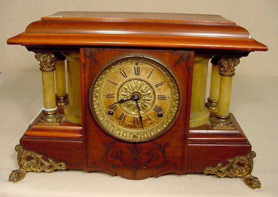 Seth Thomas adamantine column clock. — Antique Clocks Price Guide