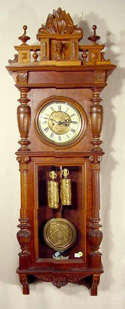 Gustav Becker 2 weight regulator: — Antique Clocks Price Guide