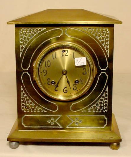 Ansonia bronze case table clock: — Antique Clocks Price Guide