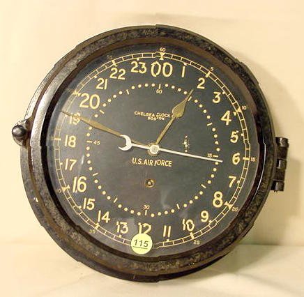 Chelsea Clock Co. U.S. Air Force clock: — Antique Clocks Price Guide