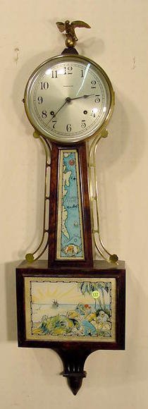 Ingraham Treasure Island banjo clock: — Antique Clocks Price Guide