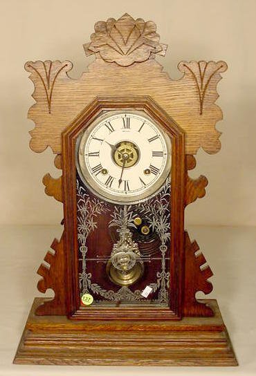 Ansonia oak parlor clock. — Antique Clocks Price Guide