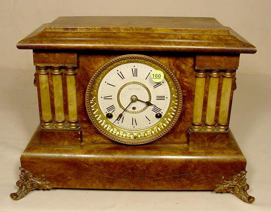 Seth Thomas adamantine mantle clock: — Antique Clocks Price Guide