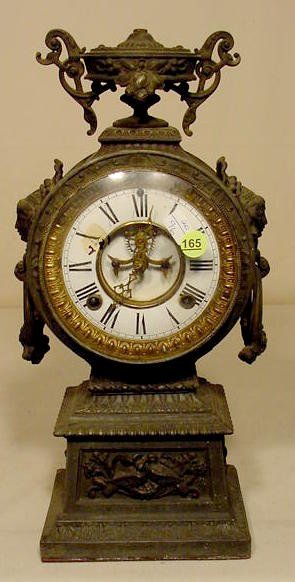 Ansonia statue clock center portion. — Antique Clocks Price Guide
