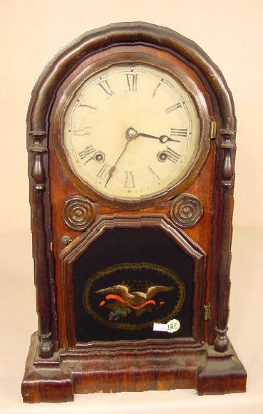 Welch Spring &amp; Co. Italian No. 1 shelf clock: — Antique Clocks Price Guide