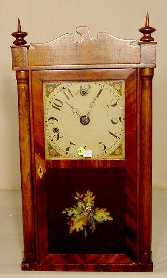Silas Hoadley 1 weight shelf clock: — Antique Clocks Price Guide