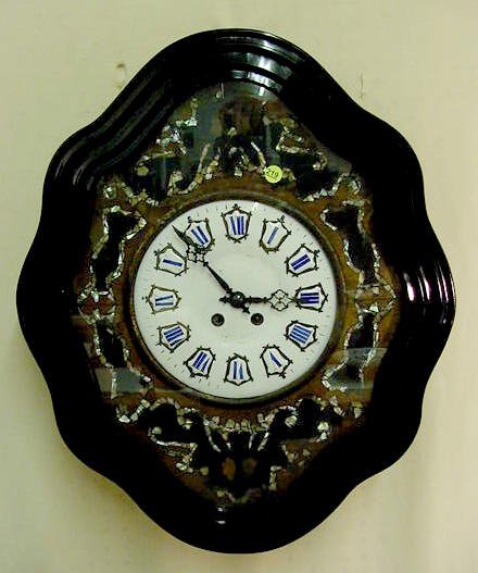 French picture frame wall clock: — Antique Clocks Price Guide