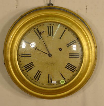 E &amp; A Ingraham Bristol, Ct. round gallery clock: — Antique Clocks Price Guide