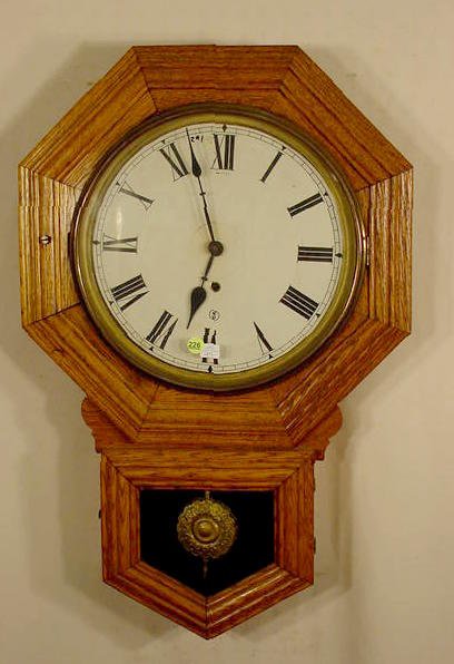 Sessions drop octagon wall clock: — Antique Clocks Price Guide