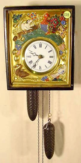 Nice picture frame weight clock: — Antique Clocks Price Guide