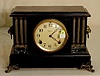 Ingraham black mantle clock: 