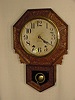 New Haven pressed oak hanging regulator:
