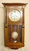 Gustav Becker walnut wall clock: