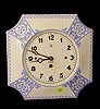 German porcelain plate clock.