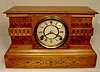 Gilbert Veda walnut mantle clock: interesting pull button on left side;