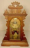 Ingraham walnut kitchen clock with alarm: