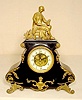Waterbury iron case statue clock: