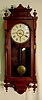 Ansonia Queen Elizabeth walnut wall clock: