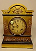 New Haven iron case clock.