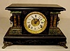 Sessions 1/2 column mantle clock: original finish.