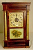 Seth Thomas 1/2 column shelf clock: Plymouth; 2 weight.