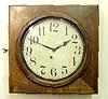 Ingraham gallery clock: walnut case. 
