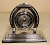Waterbury Good Luck alarm clock: chrome plated.