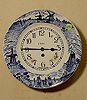 Junghans Germany porcelain plate clock. 
