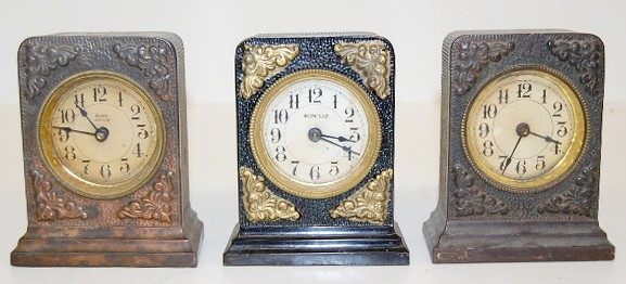 Group of 3 Ironclad Alarm Clocks — Antique Clocks Price Guide