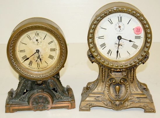2 Metal Case Seth Thomas Alarm Clocks — Antique Clocks Price Guide