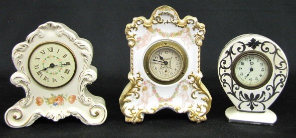 3 Old Decorative China Clocks — Antique Clocks Price Guide