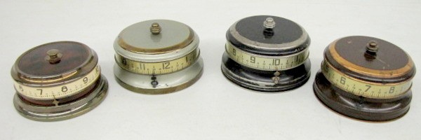 4 Collectible Tape Measure Desk Clocks — Antique Clocks Price Guide