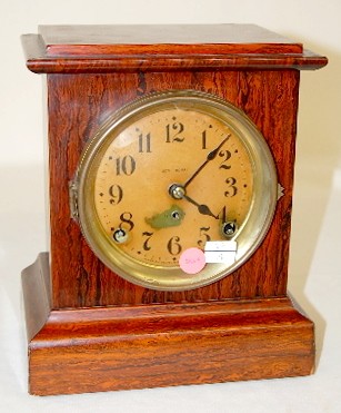 Seth Thomas Red Adamantine Mantle Clock — Antique Clocks Price Guide