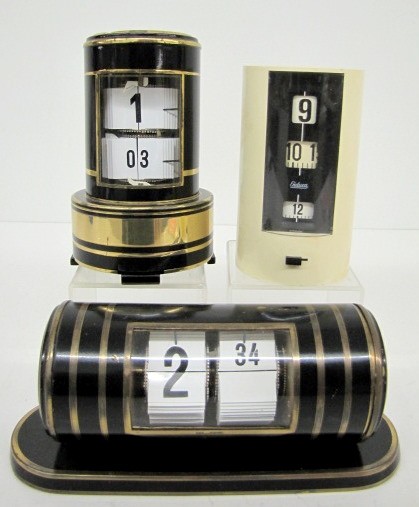 3 Digital Deco Desk Clocks — Antique Clocks Price Guide