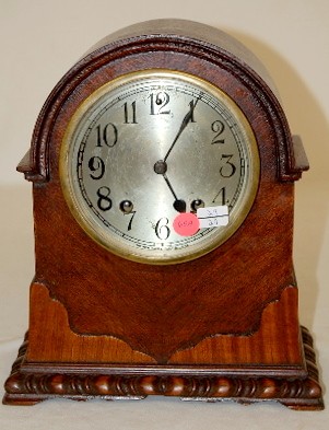New Haven Mahogany Fancy Mantle Clock — Antique Clocks Price Guide