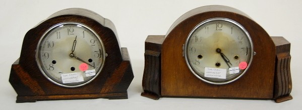 2 Dual Chiming Deco Mantle Clocks — Antique Clocks Price Guide