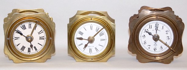 Group of 3 German Metal Alarm Clocks — Antique Clocks Price Guide