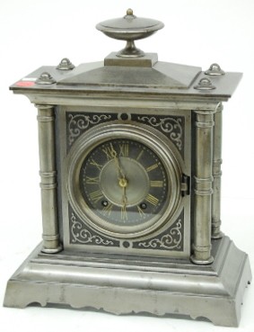 Seth Thomas and Sons Metal Case Clock — Antique Clocks Price Guide