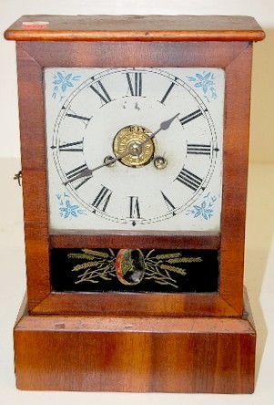 Jerome Clock Co. Rosewood Cottage Clock w/Alarm — Antique Clocks Price Guide