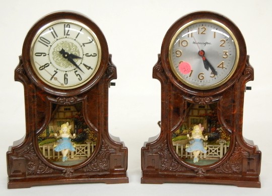 2 Mastercrafters Electric Swinger Clocks — Antique Clocks Price Guide