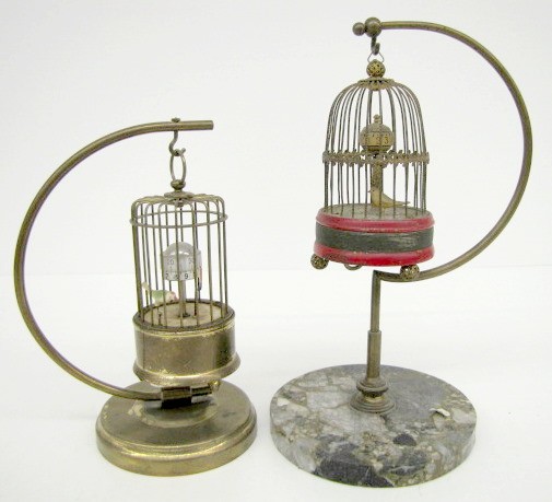 2 Bird Cage Annular Dial Desk Clocks — Antique Clocks Price Guide