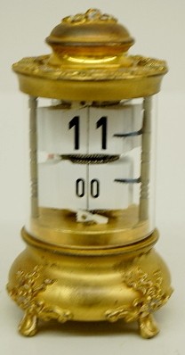 Ansonia Plato Clock w/ Floral Decoration — Antique Clocks Price Guide