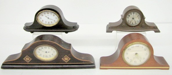 4 Mini Tambour Dresser Clocks — Antique Clocks Price Guide