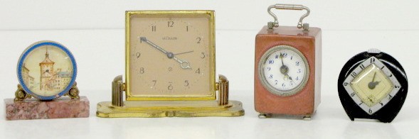4 Mini Clocks: LeCoultre, New Haven and Others — Antique Clocks Price Guide