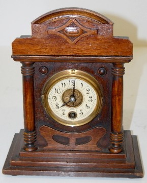 Teutania Clock Mfg. German 8 Day Clock — Antique Clocks Price Guide