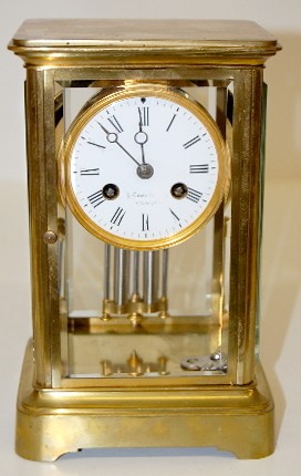 8 Day T and S French Crystal Regulator Clock — Antique Clocks Price Guide