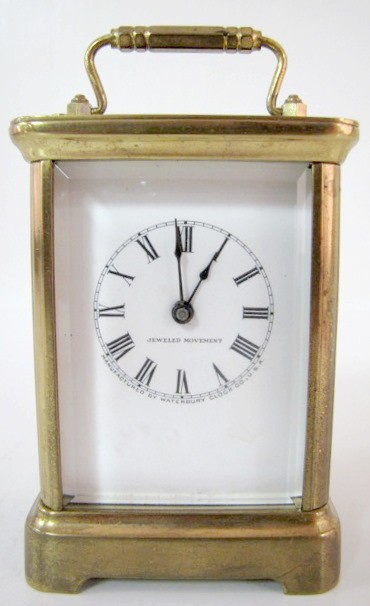 Waterbury 8 Day Repeater Carriage Clock w/Alarm — Antique Clocks Price Guide