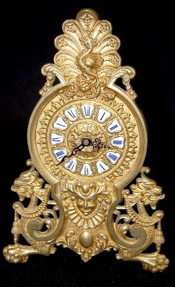 Ansonia Brass Griffin Novelty Clock — Antique Clocks Price Guide